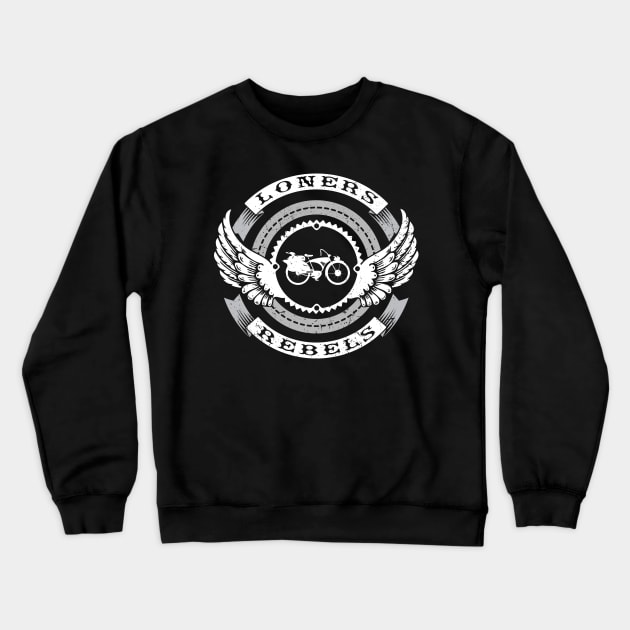 Pee-Wee biker tee Crewneck Sweatshirt by nerd wood designs